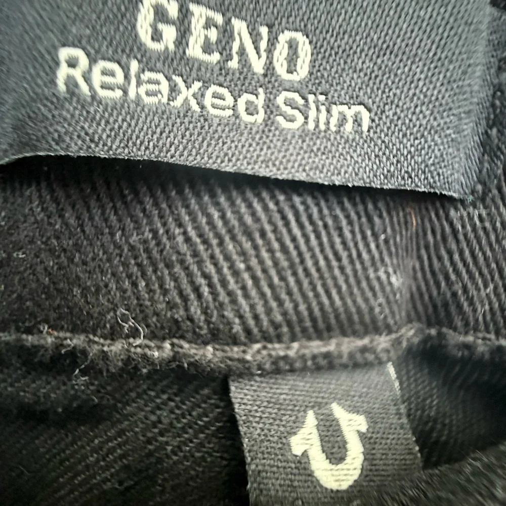 true Religion GENO Relaxed slim 32 Black Men’s Jeans stretchy